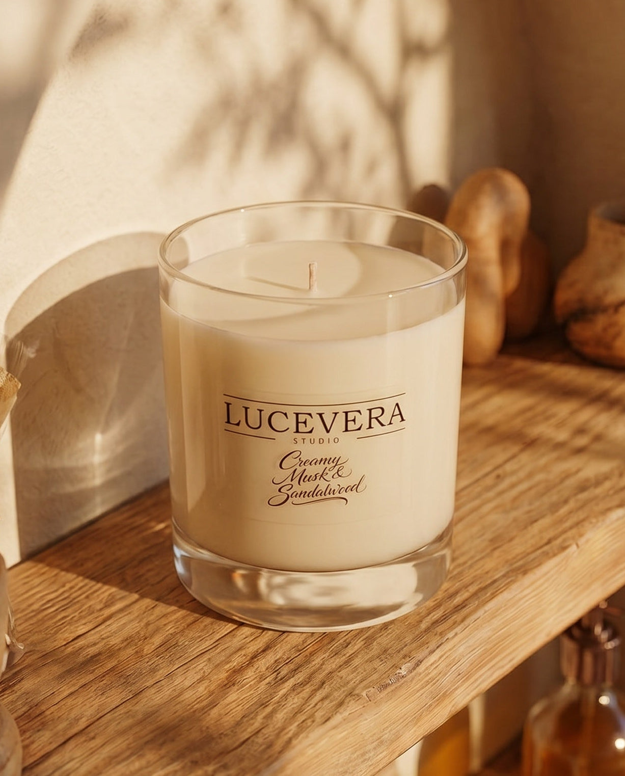 Creamy Musk & Sandalwood - Scented Candle